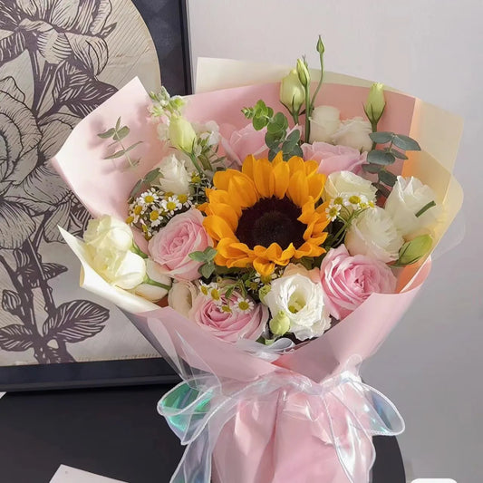 向日葵玫瑰鮮花束|Sunflower  Fresh Bouquet 10