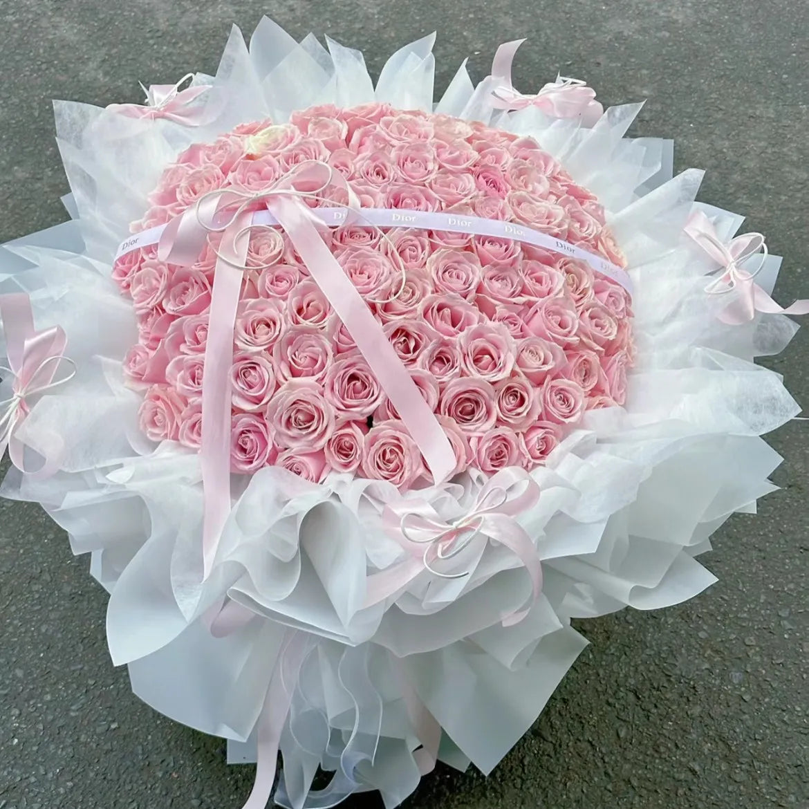 99枝粉荔枝玫瑰花束|99 Pink Lich Rose bouquet