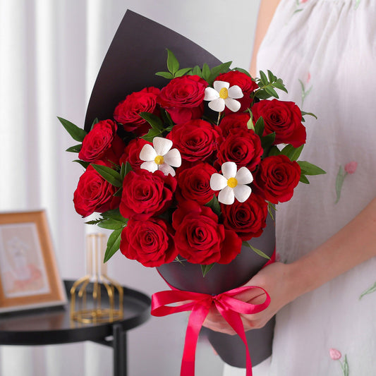 浪漫狙擊|紅玫瑰雪糕筒鮮花束