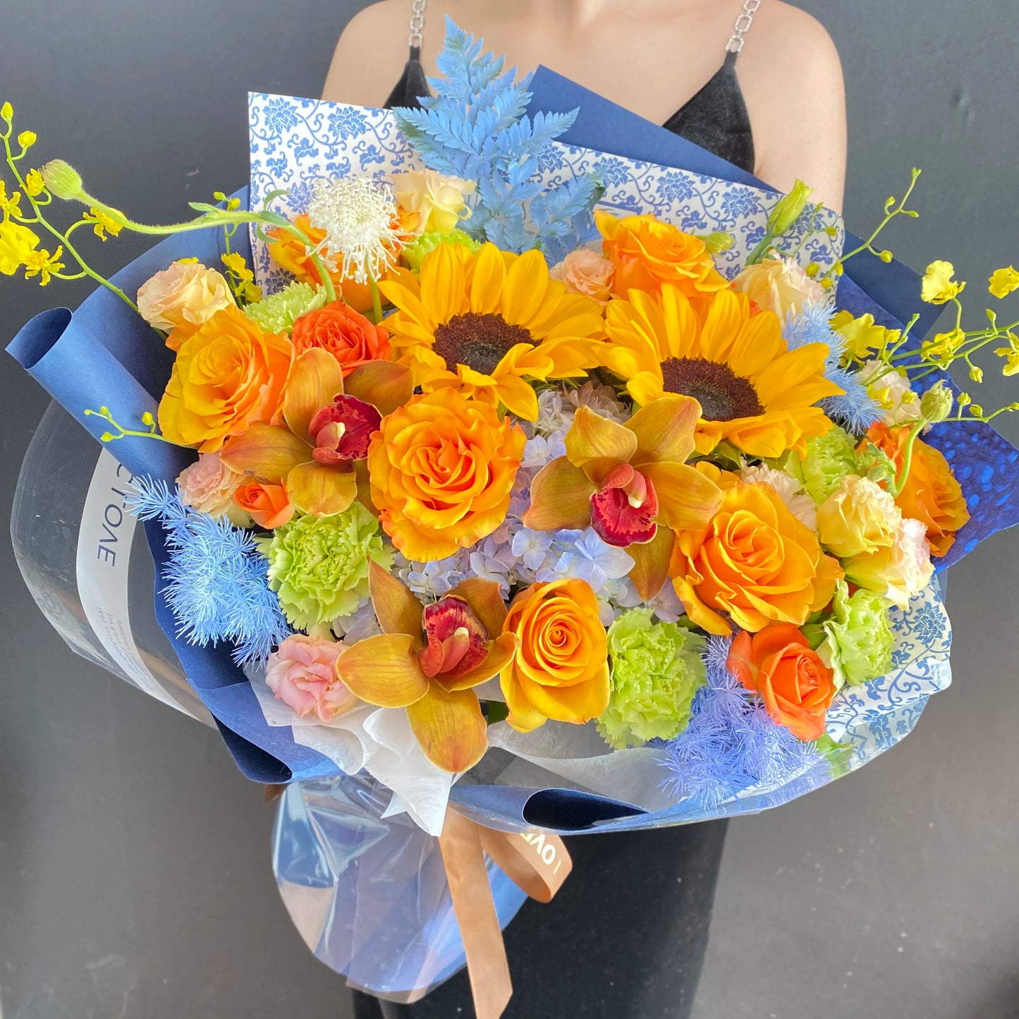向日葵混搭鮮花束|大花束