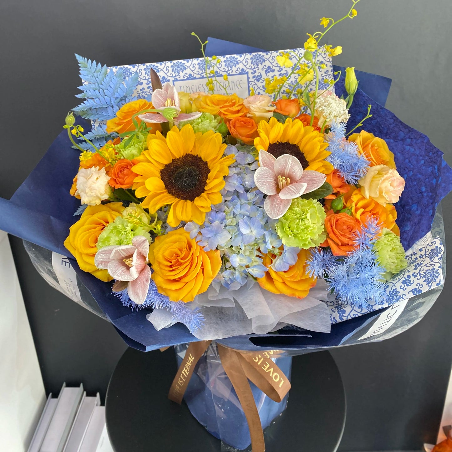向日葵混搭鮮花束|大花束