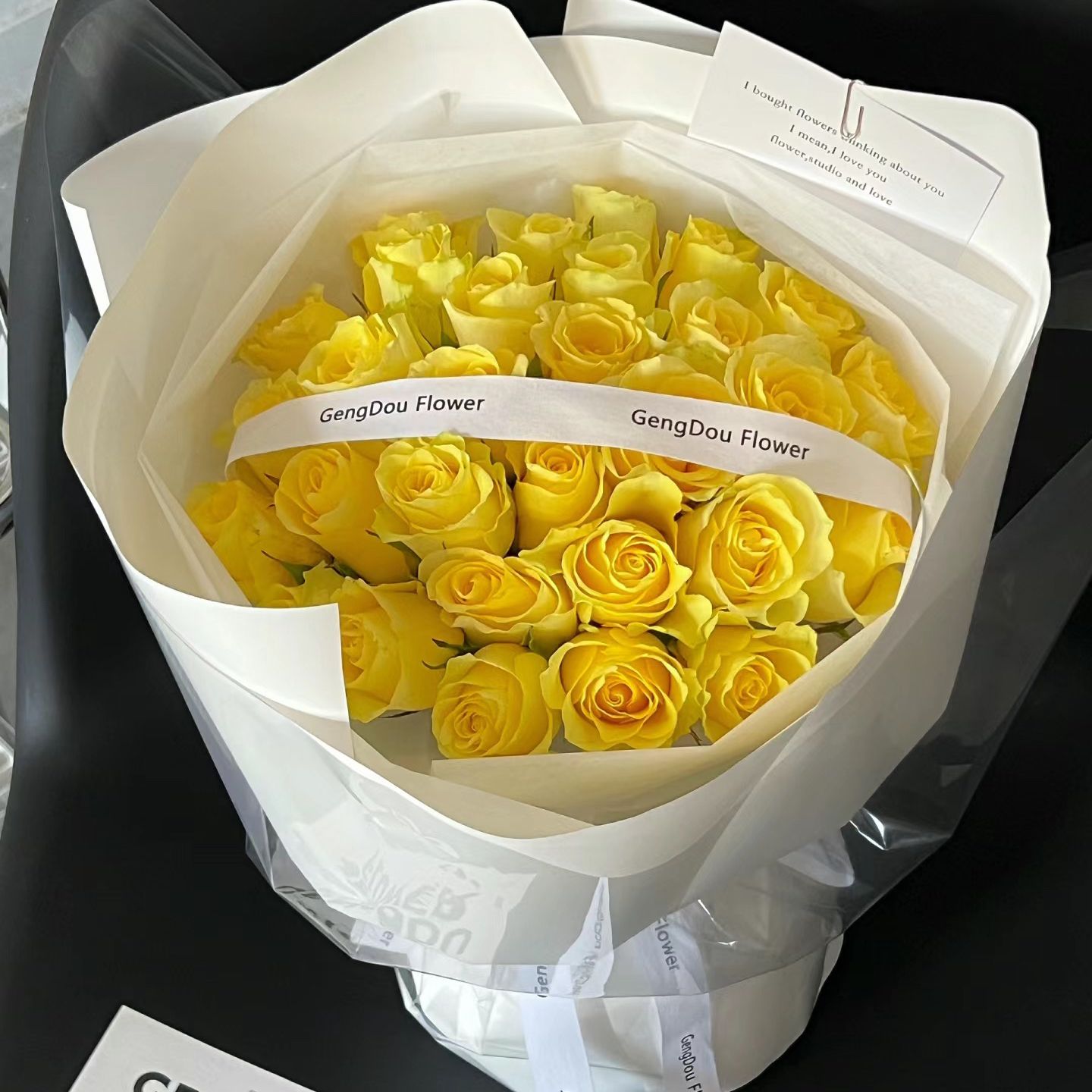 黃玫瑰鮮花束|Yello Rose Fresh Flower Bouquet 9/19/33/52/99 Stems