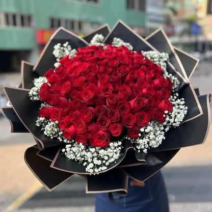 99枝紅玫瑰花束|99 Red Rose bouquet