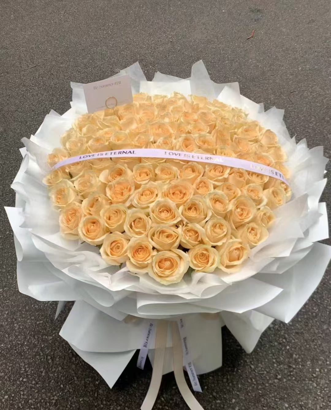 99枝香檳玫瑰花束|99 Champagne  Rose bouquet